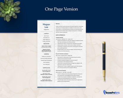 Google Docs Resume Template